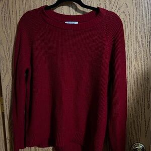 Old Navy Women's Rich Red Crew Neck Sweater